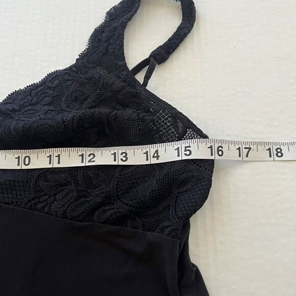 Y2K Babydoll Slip Dress Sz S Lace Empire Waist Whimsigoth Fairy Grunge Romantic - Picture 4 of 7